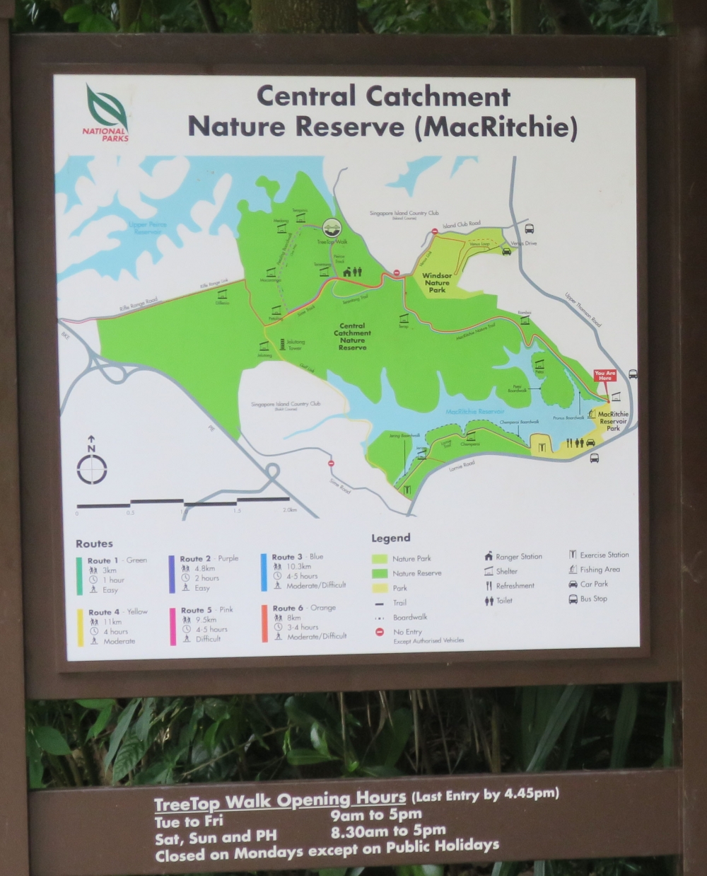 マクリッチ貯水池公園の地図