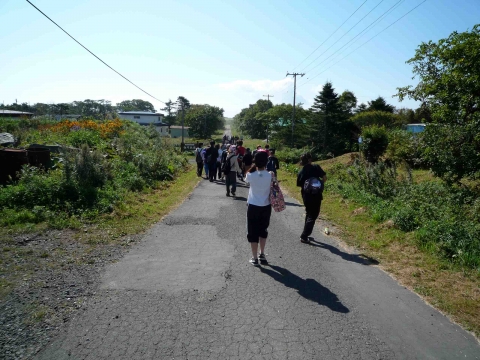 別当賀パス：別当賀駅から最寄りの横道に入る